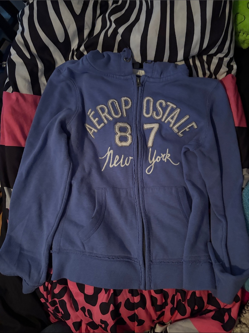 Aeropostale Lavender Blue women’s ' Hooded Zip Jacket